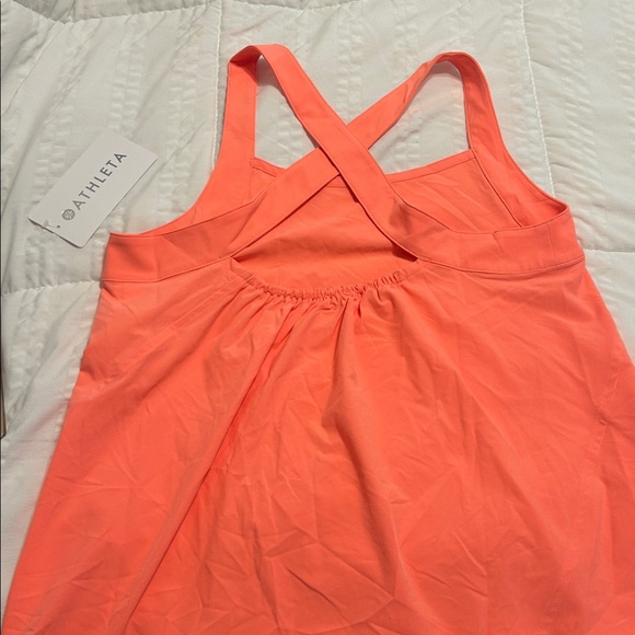 Athleta Bright Coral Sleeveless Top - Picture 3 of 3